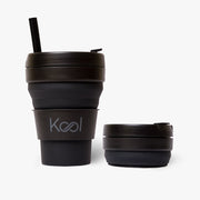 Charcoal Cup - Kool Black Foldable Cup